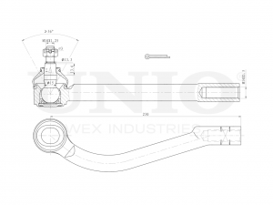Наконечник рулевой правый SSP-10118 UNIO