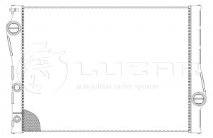 Радиатор охлаждения для а/м BMW X5 (E70) (06-) 3.0i/3.0d/4.0d/3.0t LRc26194 LRC26194 LUZAR