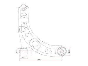 РЫЧАГ НИЖНИЙ ST48068B1080 (SAT) ST48068B1080 SAT