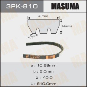 ремень поликлиновой!\ Toyota Lite-Ace 2.0D 96-04 3PK-810 MASUMA
