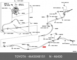 TOYOTA HIGHLANDER II (2007-2013) 46430-48151 TOYOTA