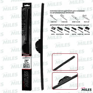 Щетка стеклоочистителя 700мм бескаркасная (HOOK 9x3/9x4, PIN 1/4, 3/16) CWF28AC CWF28AC MILES