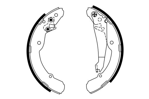 Колодки тормозные 0986487555 0 986 487 555 BOSCH
