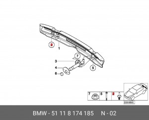 Пистон BMW OE 51118174185 BMW