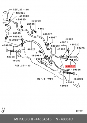 MITSUBISHI LANCER (CX,CY) (2007>), OUTLANDER XL (C НИЗКОГО ДАВЛЕНИЯ 4455A515 MITSUBISHI