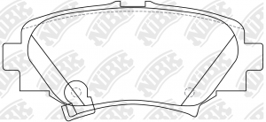 Колодки тормозные MAZDA 3 (13-) задние (4шт.) NIBK PN25004S NIBK