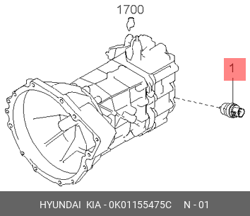 Датчик скорости 0K011-55475C 0K01155475C HYUNDAI KIA