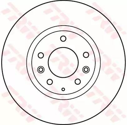 Диск тормозной передний MAZDA 6 (GH) DF4974S DF4974S TRW