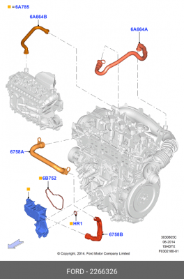 Маслоотделитель FORD Focus 3,Kuga OE 2266326 FORD