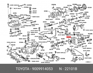 кольцо уплотнительное насоса топливной системы!\ Toyota 4Runner 95-00 90099-14053 TOYOTA