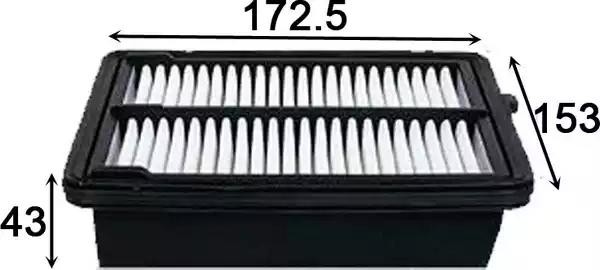 Фильтр воздушный  HONDA JAZZ 1,3 2011 -   HONDA FIT 1,3 2011 -  A892J A892J JS ASAKASHI