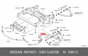 ВТУЛКА СТАБИЛИЗАТОРА 54613-JK05B 54613-JK05B NISSAN