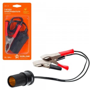 Адаптер прикуриватель-акуумулятор (с крокодилами) ASP-1-01 ASP-1-01 AIRLINE