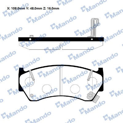 Колодки тормозные передние NISSAN ALMERA N15 95-98 (TRW GDB3180) MPN01 MPN01 MANDO