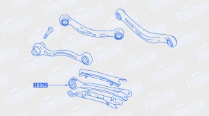 Сайлентблок нижнего рычага задней подвескиC-Class E-Class GLC GLK CLC SB862 SB862 FINWHALE