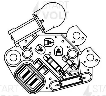 Регулятор напряжения ген. для а/м Kia Picanto (04-)/Hyundai Getz (02-) 1.1i (VRR VRR 0820 START VOLT