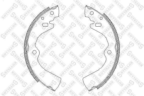 4127.00=K1170-01=464SBS=361401B=FSB258 !колодки барабанные\ Nissan Bluebird 2.0  138-100-SX STELLOX