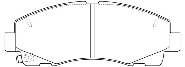 Колодки тормозные HONDA RIDGELINE 3.5 2005 - 2014, ACURA TLX 07.14-07.20 BP28003 BP28003 SB NAGAMOCHI