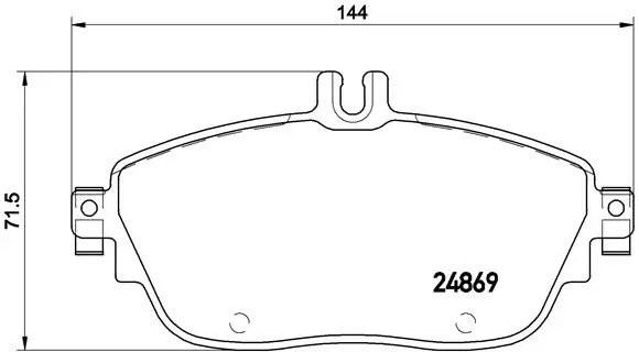 P50093 колодки дисковые п.!\ MB W176/W246 1.5-2.2i/CDi 11> P50093 BREMBO