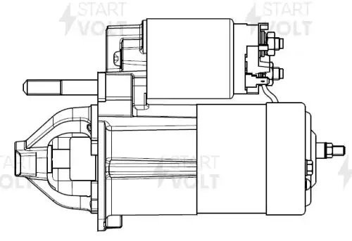 Стартер для а/м Hyundai Santa Fe (01-) 2.4i/2.7i/Tucson (04-)/Sonata IV (01-) 2. LST 0856 START VOLT