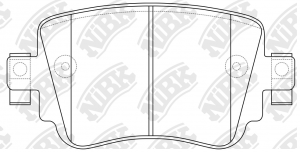 Колодки тормозные дисковые SKODA OCTAVIA 12-  PN0624 PN0624 NIBK