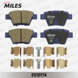 Колодки тормозные задние (Смесь CERAMIC серия PRO) CITROEN C4 04-/PEUGEOT 207 06 E510174 MILES