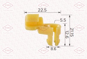 Клипса автомобильная [упаковка 10 штук] TJB1682 TJB1682 TATSUMI