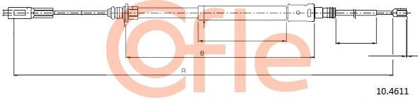трос ручника\ Citroen C5 All 00> disc 92104611 COFLE