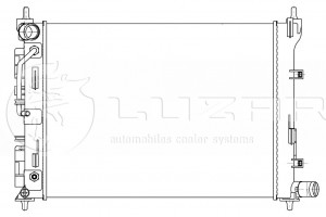 Радиатор охл. для а/м Hyundai Solaris/Kia Rio (17-) AT  LRc081L5 LRC081L5 LUZAR