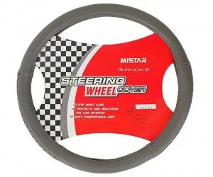 Оплетка руля (XL) 41-43см серая кожа MISTAR MISLT35BGYXL MISTAR