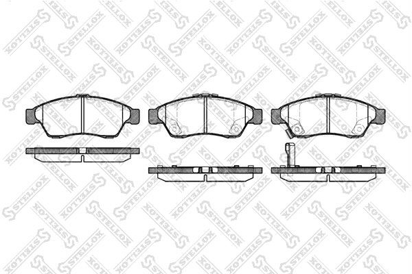 колодки дисковые п.!\ Suzuki Liana 1.3i/1.6i/1.6 &4WD 01> 886-001B-SX STELLOX