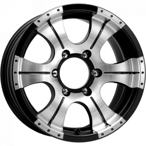КиК Байконур 15.0 / 7.0J PCD 6x139.70 ET 20.00 ЦО 108.50 Литой / Черный с полиро 34659 K K WHEELS