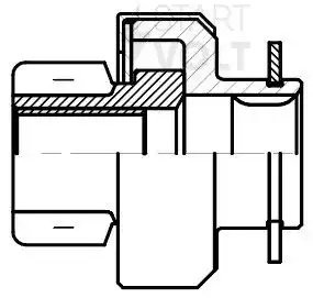 Привод стартера (бендикс) для а/м Daewoo Matiz (98-)/Chevrolet Aveo (04-) 1.0i/1 VCS 0510 START VOLT