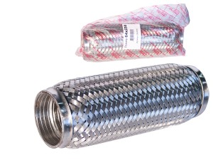 Гофра глушителя 64x230 в 3-ой оплетке interlock нержавеющая сталь GARDE G64230 GARDE