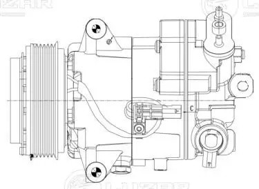 Компрессор кондиц. для а/м Opel Astra J (10-) 1.6i LCAC2116 LCAC2116 LUZAR