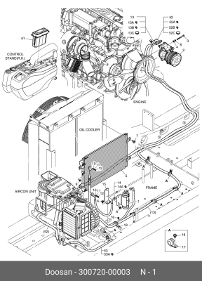 300720-00003 Осушитель кондиционера 2204-6039A 300720-00003 DOOSAN