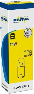 Лампа 24V T4W BA9s Heavy Duty NARVA 171433000 NARVA