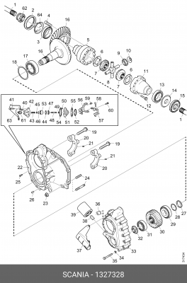 Прокладка редуктора 1327328 SCANIA