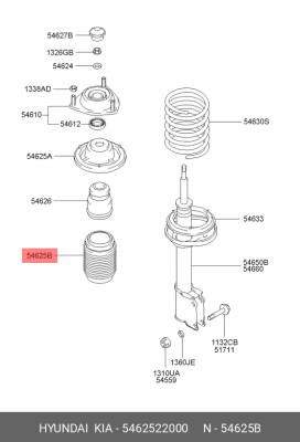 Пыльник амортизатора переднего 54625-22000 HYUNDAI KIA