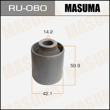 сайлентблок рычага зад.прод.нижн.!\ Toyota Land Cruiser 90/Prado KZJ/KDJ/VZJ90 RU-080 MASUMA