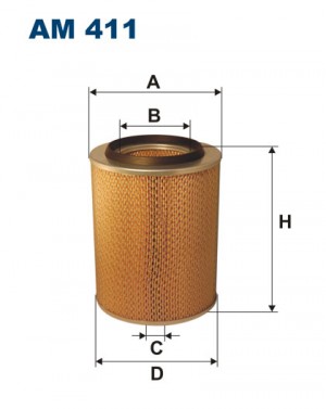 фильтр возд.! \ Hyundai HD35/HD75 AM411 FILTRON