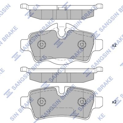 Колодки задние MINI (R56-R59) SP2246 SP2246 SANGSIN