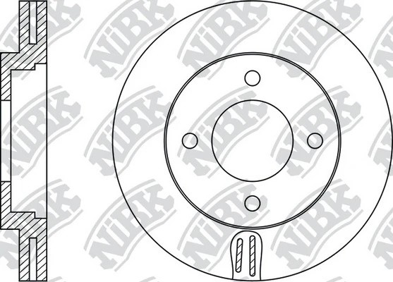 Диск тормозной TOYOTA Liteace 10.86-02.99 RN1533 RN1533 NIBK