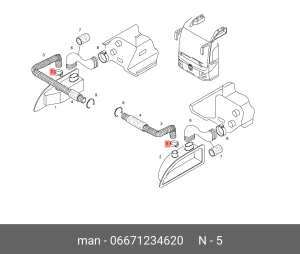 Хомут для шланга HX60-74 06671234620 MAN
