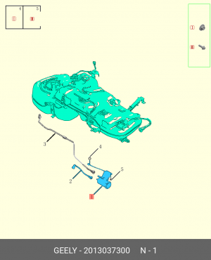 Фильтр топливный Tugella, FY-11 (2013037300) TUGELLA/MONJARO GEELY 2013037300 2013037300 GEELY