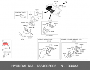 Гайка 13340-05006 1334005006 HYUNDAI KIA