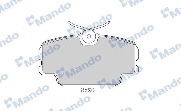 Колодки тормозные MERCEDES W201 (82-93) передние (4шт.) MANDO MBF015084 MANDO