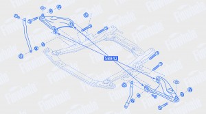 Сайлентблок рычага передней подвескиLada Largus Logan Sandero SB842 SB842 FINWHALE