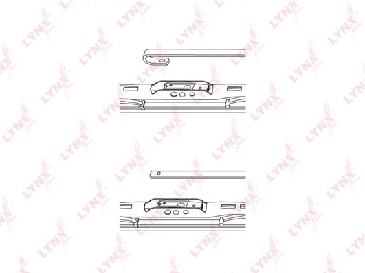 Щетка стеклоочистителя каркасная (700 мм) "LYNXauto" 700L LYNXAUTO