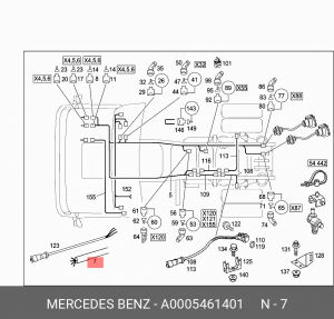 Эл. провод (4-х жильный) MB A 000 546 14 01 MERCEDES BENZ